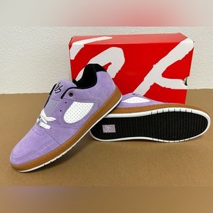 NEW! ES Accel Slim Skateboard Skate Shoes - Lavender - 8.5 Mens / 10 Women’s